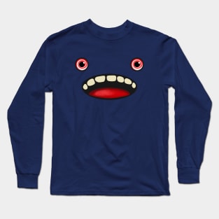 Hypnotic-Eyed Funny Face Long Sleeve T-Shirt